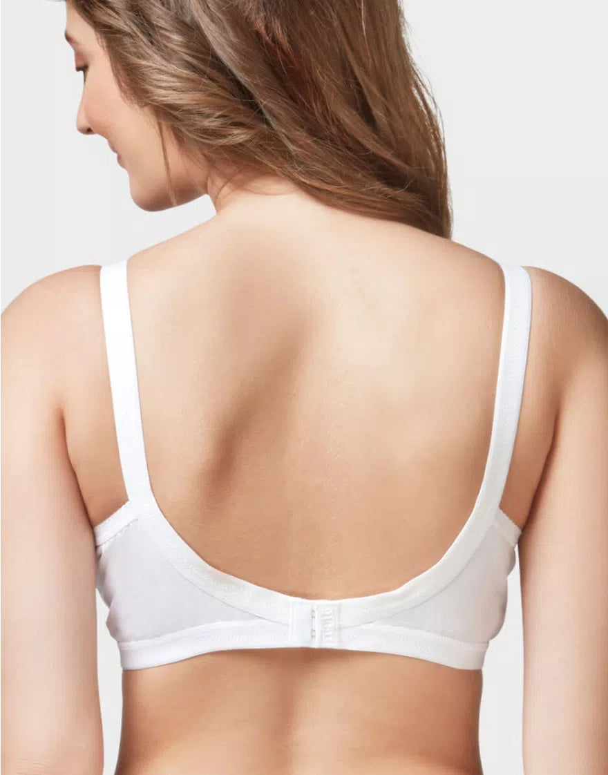 Trylo Women 100% Cotton Non Wired Non Padded Full Coverage Bra | Sarita