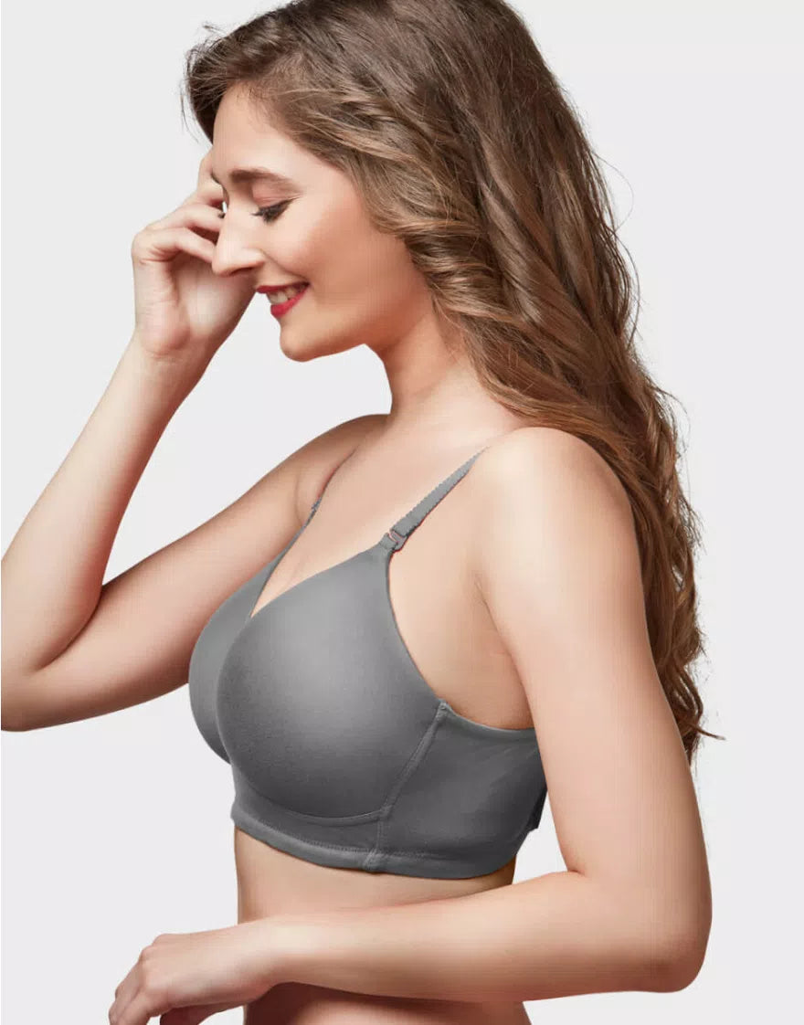 Trylo Women Non Wired Padded Full Coverage Bra-1 | Touche ORCHID