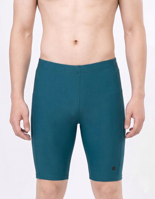 Lactra Men’s Plain Jammer Swimwear 1015 | Quick Dry Stretch Fit | Drawstring Aqua Jammer Pl031