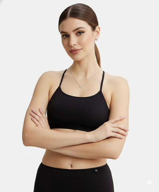 Jockey Women’s Crop Top Bra | Beginners & Teen Starter Bra | Soft Cotton Comfort | 1351