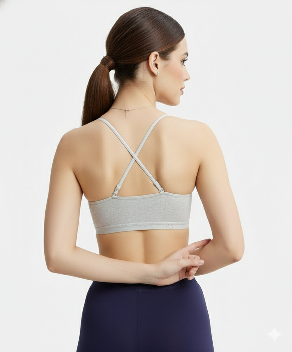 Jockey Women’s Crop Top Bra | Beginners & Teen Starter Bra | Soft Cotton Comfort | 1351