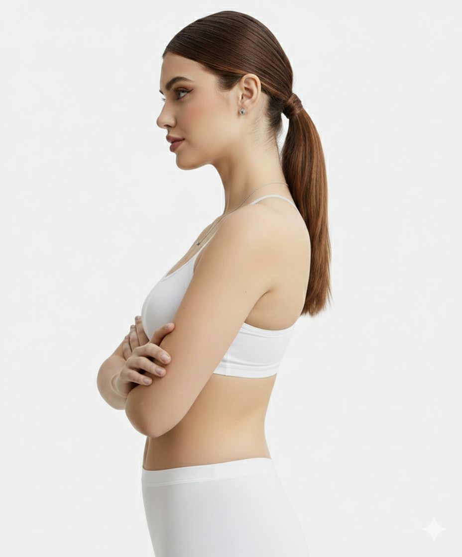 Jockey Women’s Crop Top Bra | Beginners & Teen Starter Bra | Soft Cotton Comfort | 1351