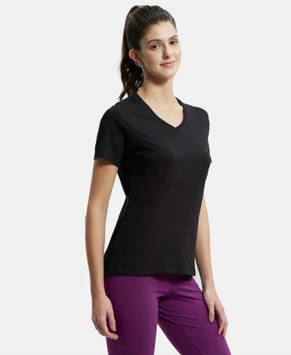 Jockey Women V-Neck Tee Athleisure|1359