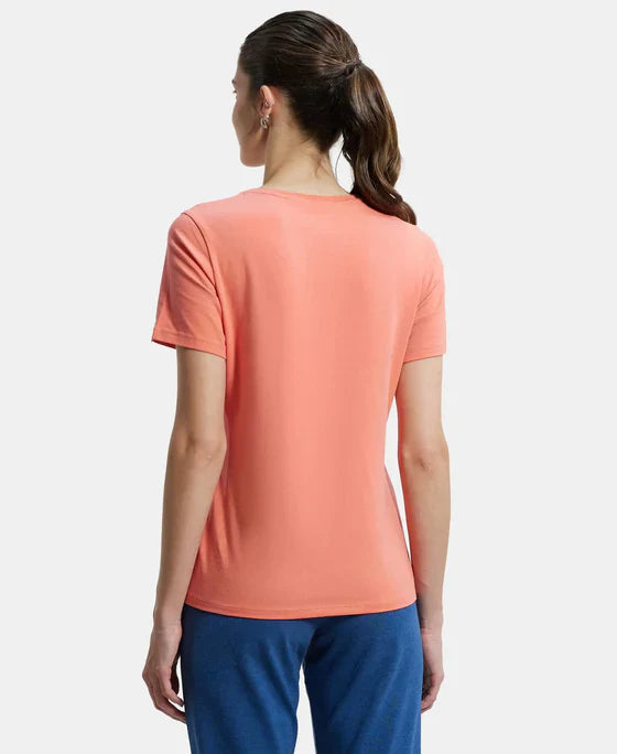 Jockey Women V-Neck Tee Athleisure|1359