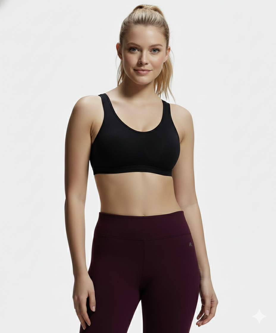 Jockey Women’s Sports Bra | High-Comfort Workout Bra | Breathable Support Bra | 1376