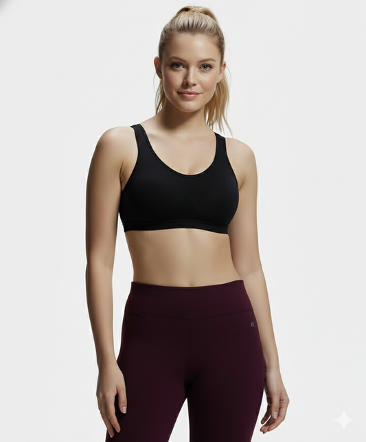 Jockey Women’s Sports Bra | High-Comfort Workout Bra | Breathable Support Bra | 1376