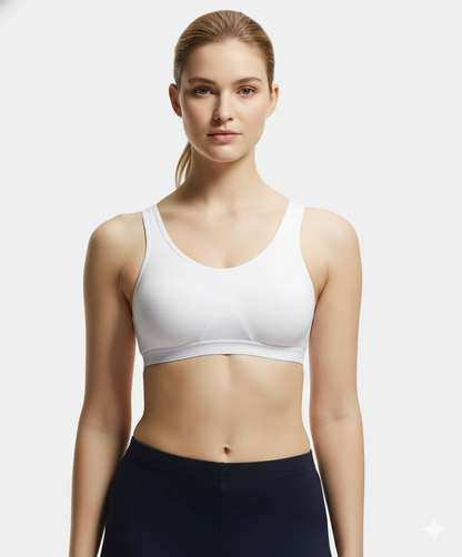 Jockey Women’s Sports Bra | High-Comfort Workout Bra | Breathable Support Bra | 1376