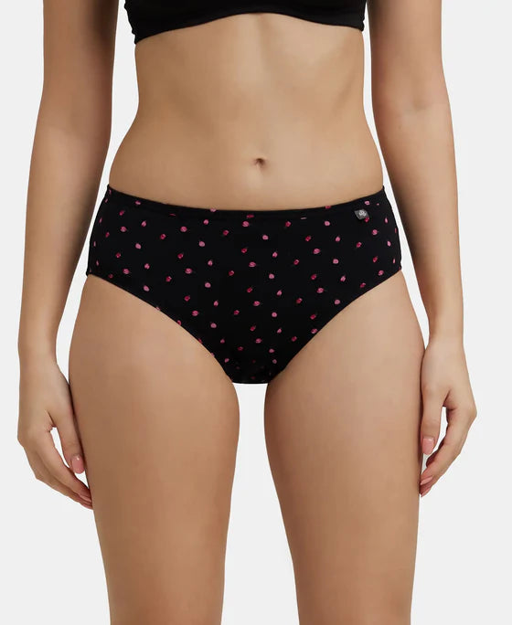 Jockey Women Hipster Panty Pack|1406 (Prints May Vary)