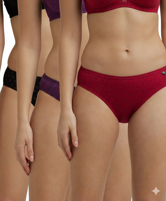 Jockey Women’s Bikini Panty Pack | Soft Cotton Bikini Underwear | Everyday Comfort Innerwear | 1410