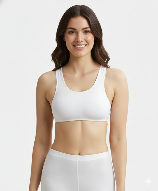 Jockey Women’s Sports Top | Soft Beginners Bra | Everyday Support & Comfort Wear | 1582