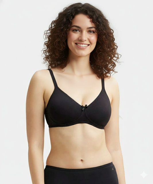 Jockey Women’s Non-Padded Non-Wired Bra | Everyday Cotton Comfort Bra | 1722