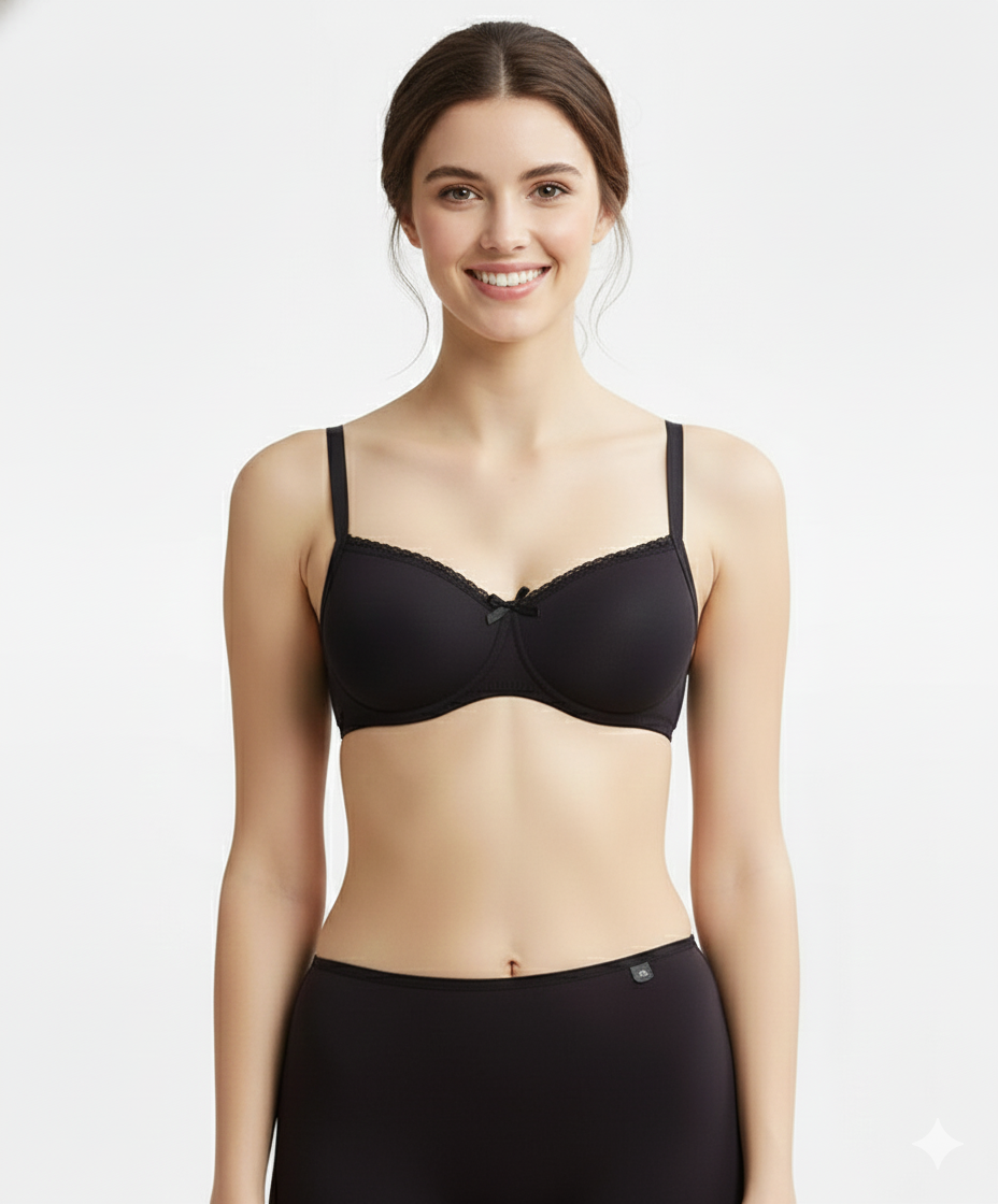 Jockey Women’s Padded Non-Wired Bra | Everyday T-Shirt Bra | Soft Comfort Fit | 1723