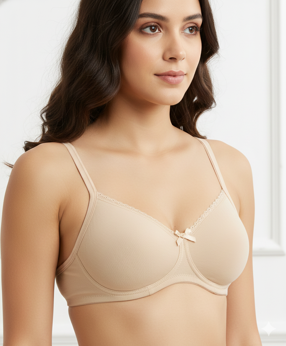 Jockey Women’s Padded Non-Wired Bra | Everyday T-Shirt Bra | Soft Comfort Fit | 1723