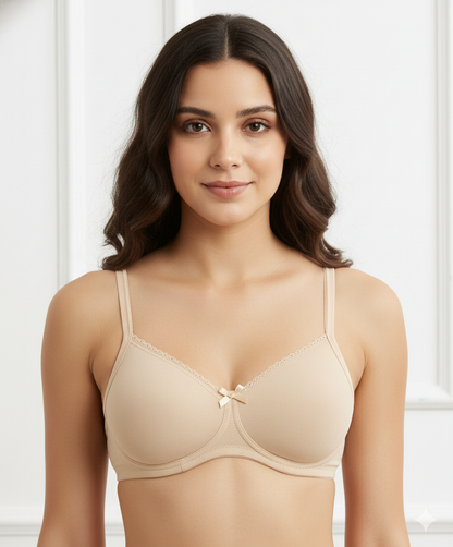 Jockey Women’s Padded Non-Wired Bra | Everyday T-Shirt Bra | Soft Comfort Fit | 1723
