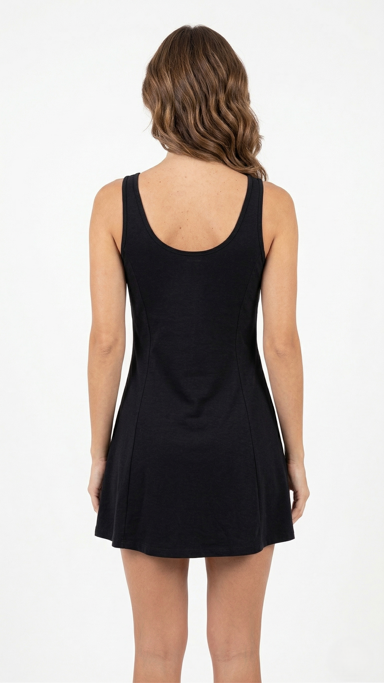 Lactra Women’s U-Back Swimdress 214 | Boyleg Coverage | Padded Support Stretch Swimwear Pl002