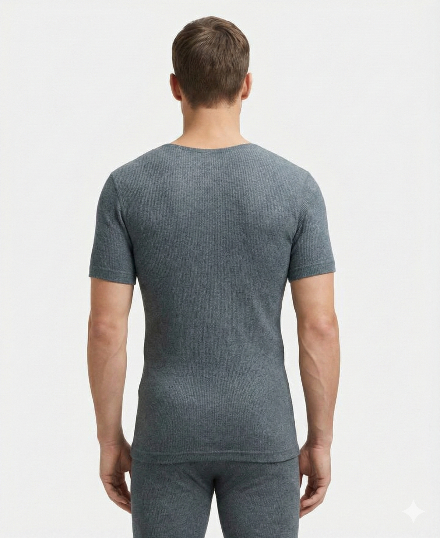 Jockey Men’s Thermal Round Neck Half Sleeves | Warm Cotton Rich Winter Innerwear | 2400