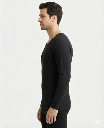 Jockey Men’s Thermal Round Neck Full Sleeves | Warm Cotton Rich Winter Innerwear | 2401