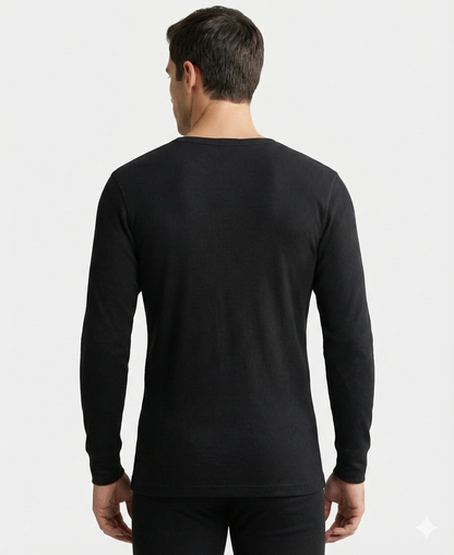 Jockey Men’s Thermal Round Neck Full Sleeves | Warm Cotton Rich Winter Innerwear | 2401