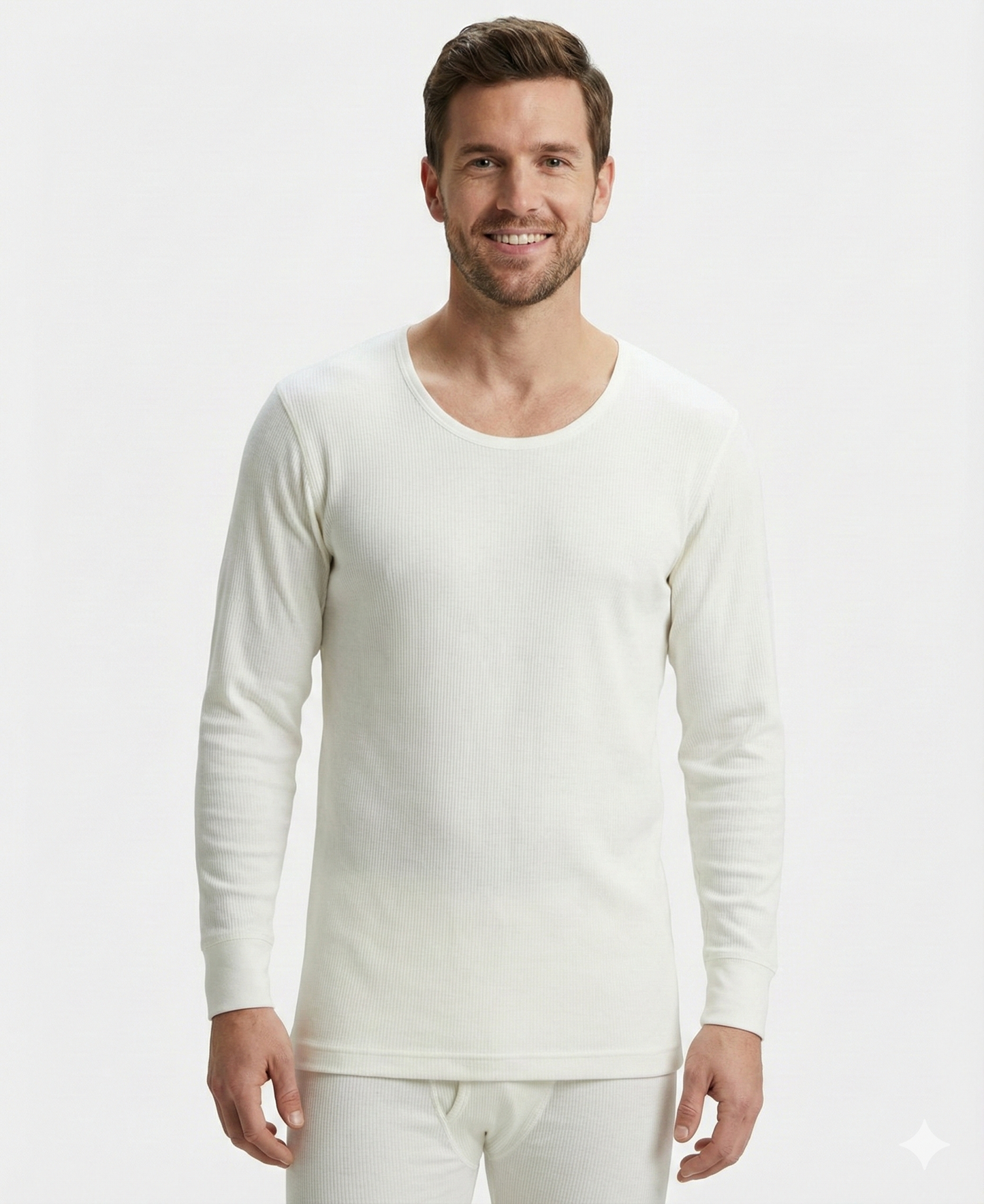 Jockey Men’s Thermal Round Neck Full Sleeves | Warm Cotton Rich Winter Innerwear | 2401