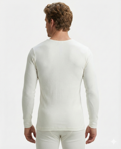 Jockey Men’s Thermal Round Neck Full Sleeves | Warm Cotton Rich Winter Innerwear | 2401
