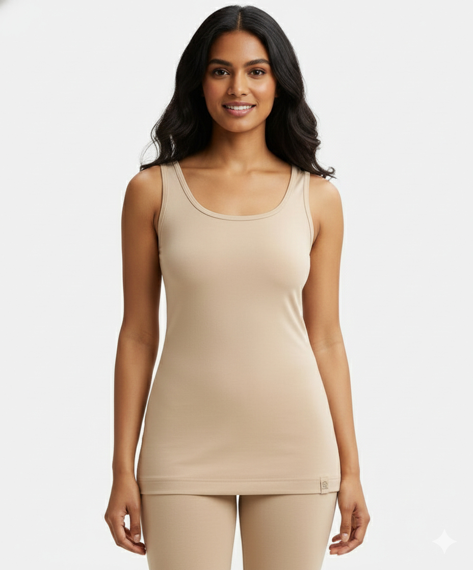 Jockey Women’s Thermal Cami | Soft Cotton Rich Winter Innerwear | 2510