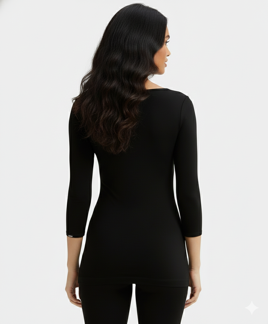 Jockey Women’s Thermal Top with Sleeves | Warm Winter Innerwear | Soft Cotton Blend | 2511