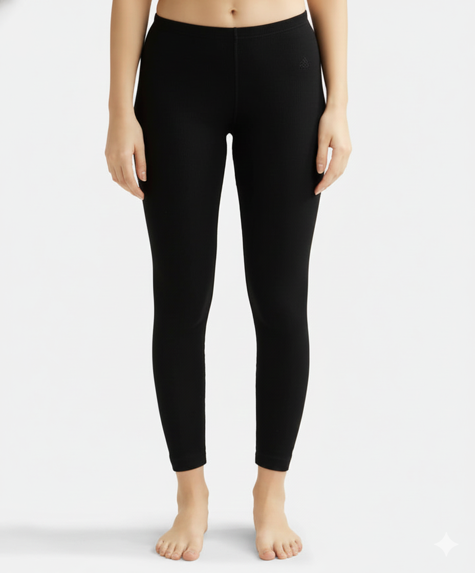 Jockey Women’s Thermal Lower | Warm Winter Leggings | Soft Cotton Rich Fabric | 2520