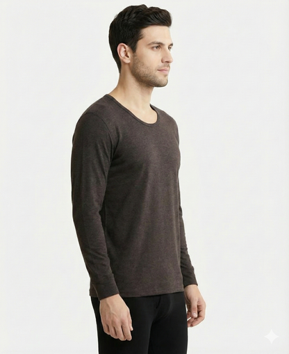 Jockey Men’s Thermal Round Neck Full Sleeves | Winter Innerwear | Soft Cotton Blend | 2604