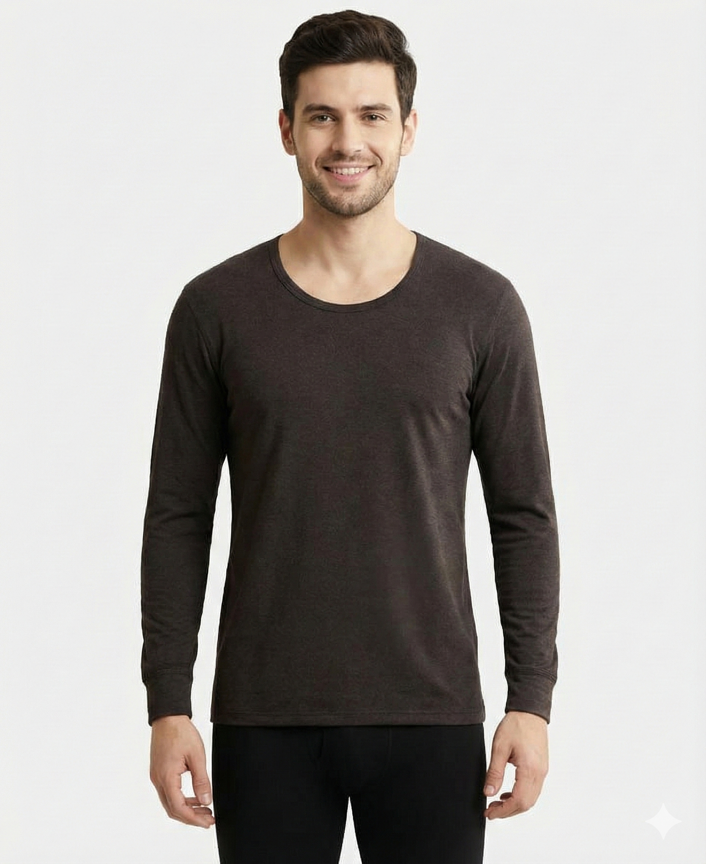 Jockey Men’s Thermal Round Neck Full Sleeves | Winter Innerwear | Soft Cotton Blend | 2604