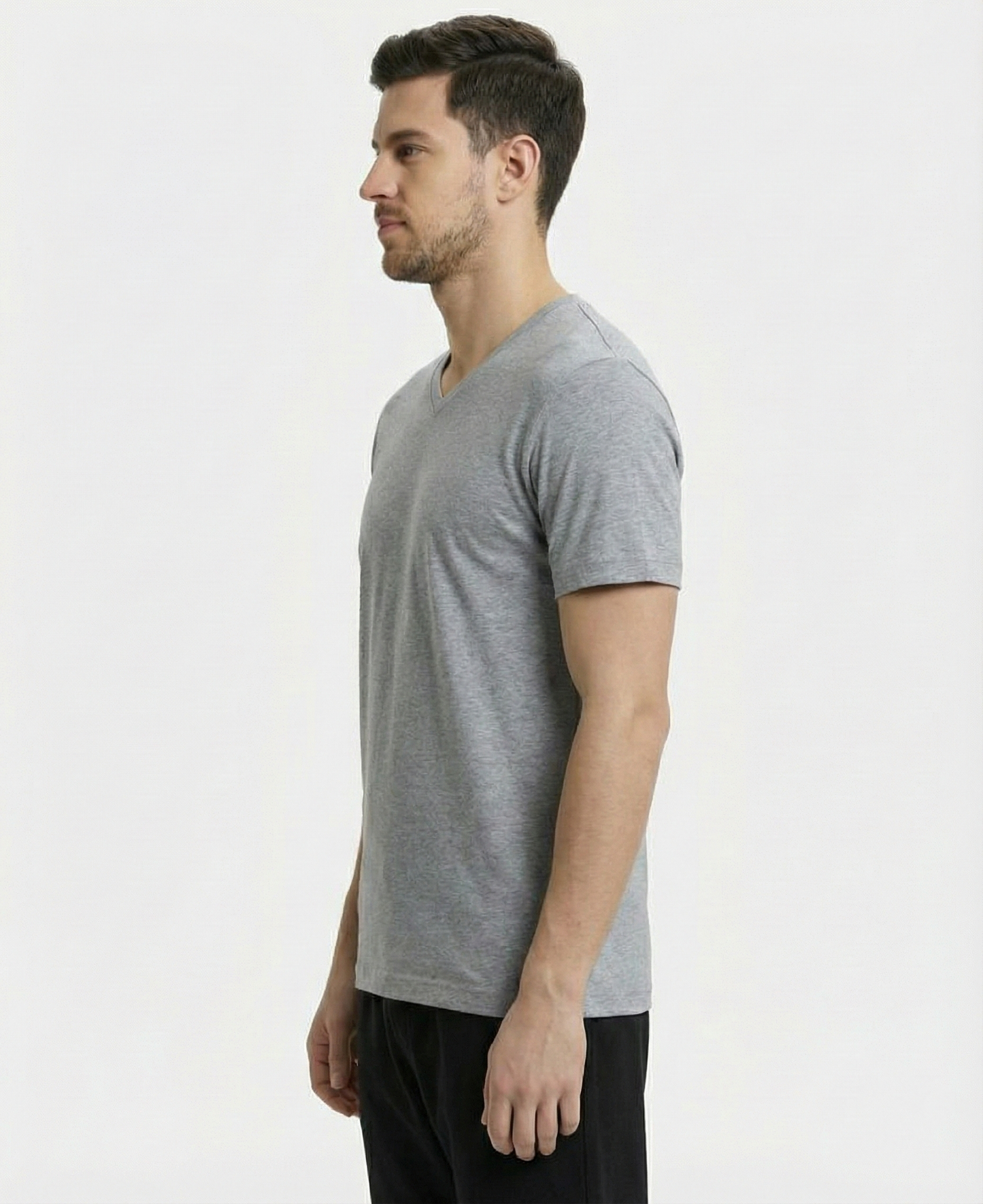Jockey Men’s V-Neck Athleisure T-Shirt | Soft Cotton Rich Tee | Everyday Activewear | 2726