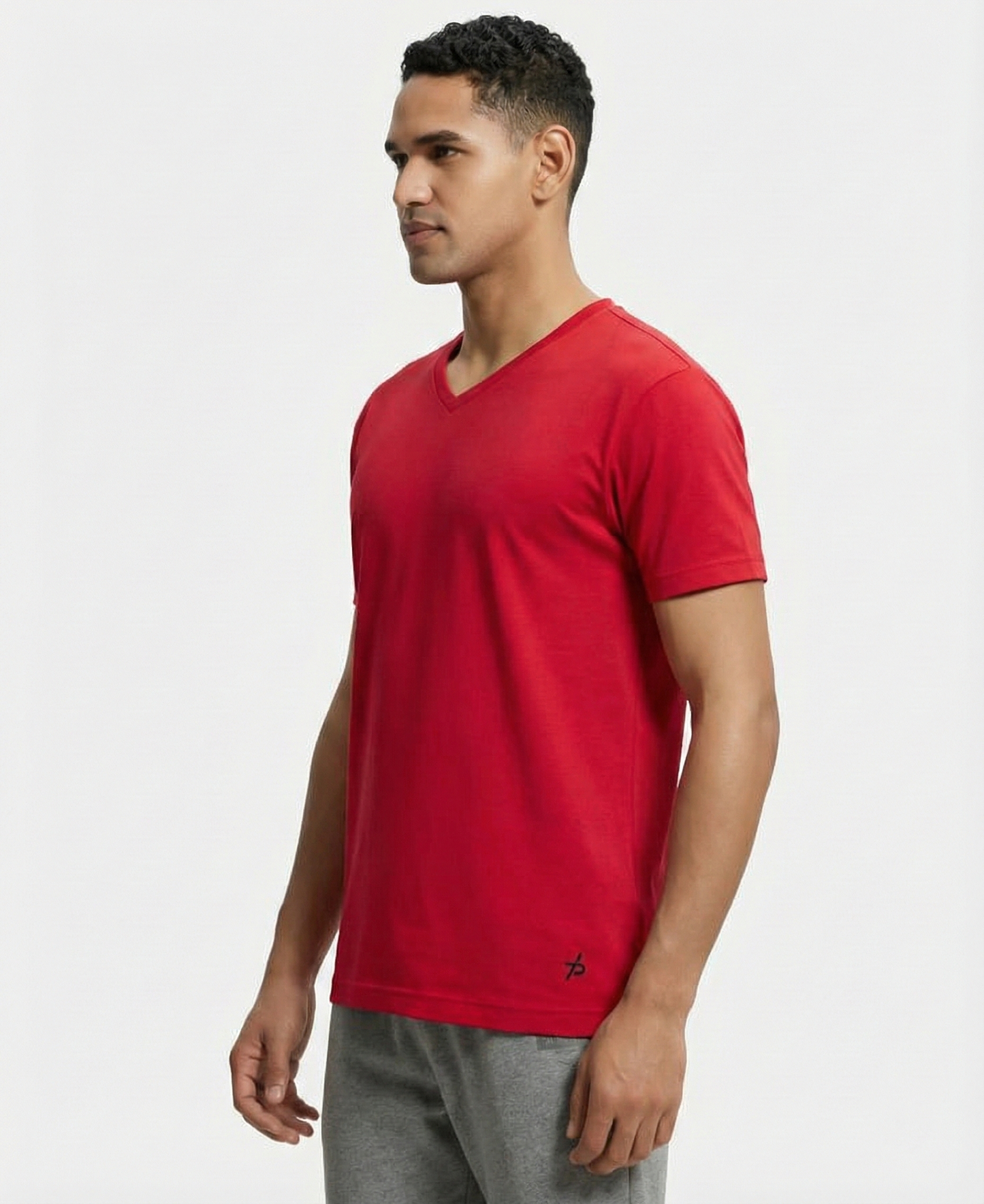 Jockey Men’s V-Neck Athleisure T-Shirt | Soft Cotton Rich Tee | Everyday Activewear | 2726