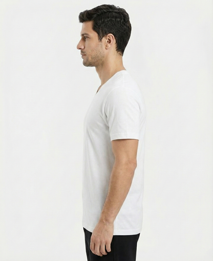 Jockey Men’s V-Neck Athleisure T-Shirt | Soft Cotton Rich Tee | Everyday Activewear | 2726