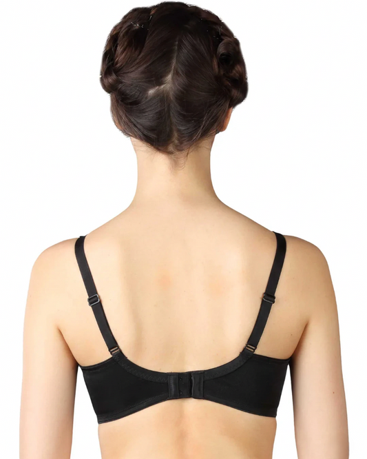 Triumph 100/300 Minimizer Non-Padded Non-Wired Big Cup Bra for Slimmer Look, Full Coverage & All-Day Comfort Black