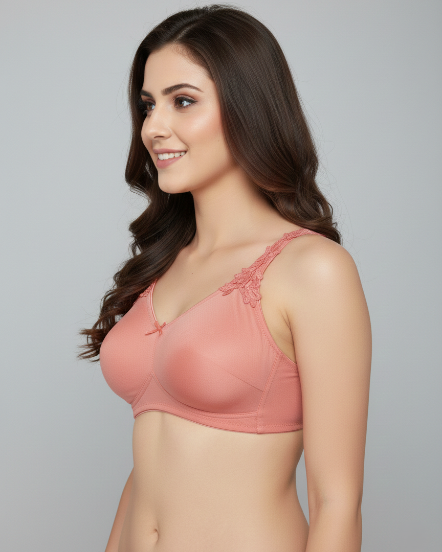 Triumph 100/300 Minimizer Non-Padded Non-Wired Big Cup Bra for Slimmer Look, Full Coverage & All-Day Comfort