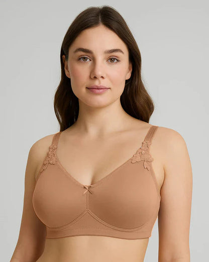 Triumph 100/300 Minimizer Non-Padded Non-Wired Big Cup Bra for Slimmer Look, Full Coverage & All-Day Comfort