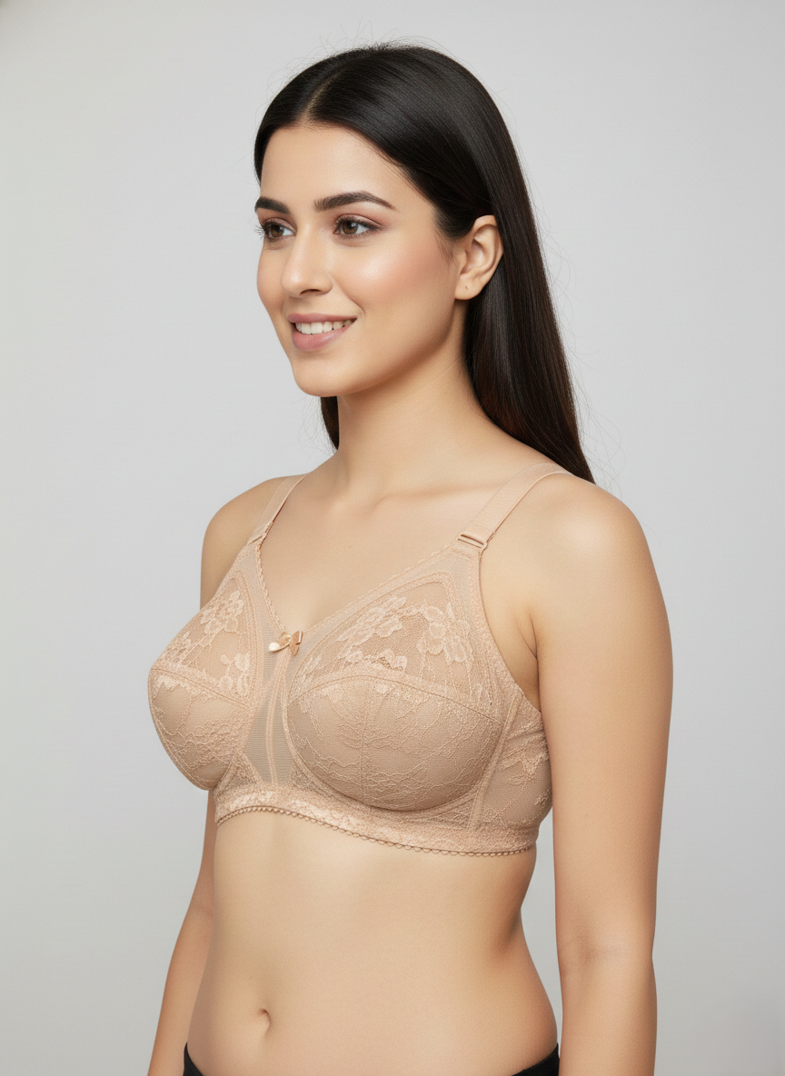 Triumph 20/319 Doreen Minimizer Full Figure Support Non-Padded Non-Wired Bra for Maximum Comfort & Firm Hold