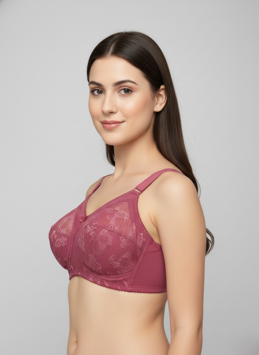Triumph 20/319 Doreen Minimizer Full Figure Support Non-Padded Non-Wired Bra for Maximum Comfort & Firm Hold