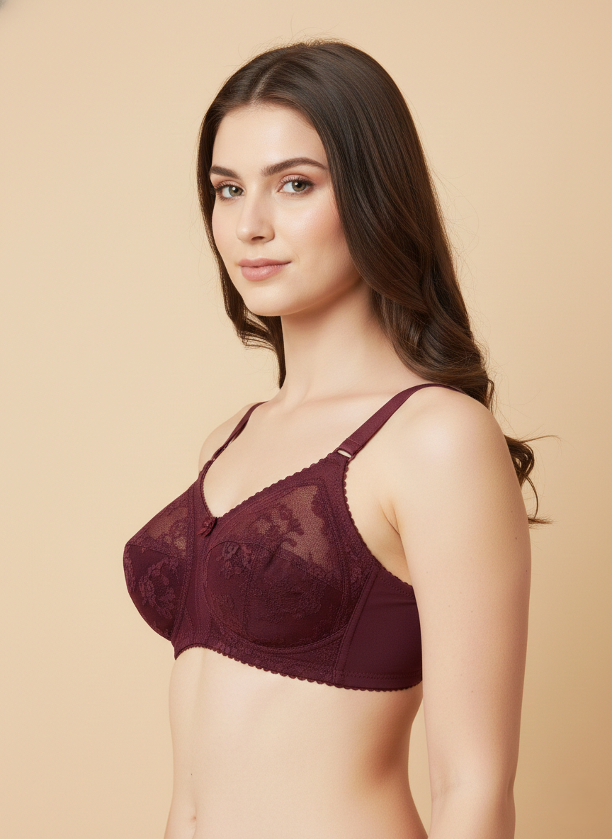 Triumph 20/319 Doreen Minimizer Full Figure Support Non-Padded Non-Wired Bra for Maximum Comfort & Firm Hold