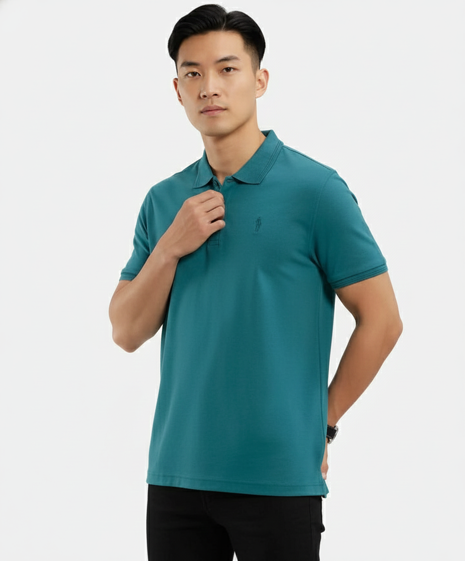 Jockey Men’s Athleisure Polo T-Shirt | Cotton Rich Casual Sports Polo | 3912