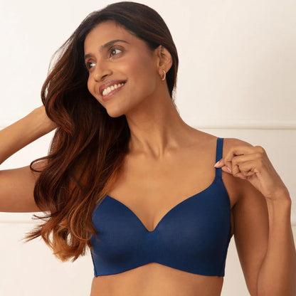 Modal Akin to Skin Padded Wireless T-Shirt Bra 3/4th Coverage- 