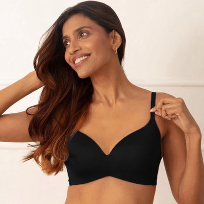 Modal Akin to Skin Padded Wireless T-Shirt Bra 3/4th Coverage- 