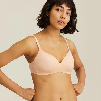 Modal Akin to Skin Padded Wireless T-Shirt Bra 3/4th Coverage- 