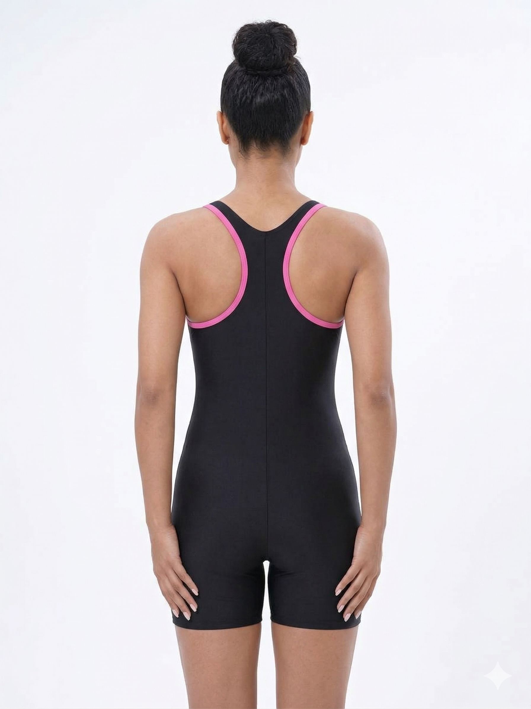 Lactra Women’s Racerback Leg Suit 528 | UPF 50+ Sun Protection | Full Coverage Sporty Swimsuit Pl001 010