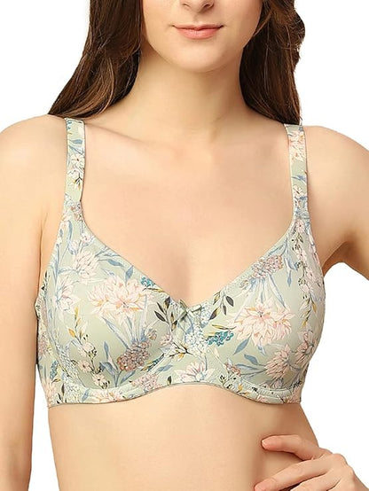 Triumph 100|496 Printed Minimizer Non Padded Non Wired Bra|496