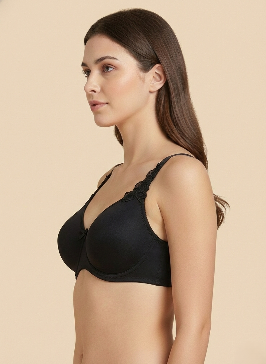 Triumph 150/669 Minimizer 21 Non-Padded Wired Full Figure Bra for Reduced Projection & Firm Support Black
