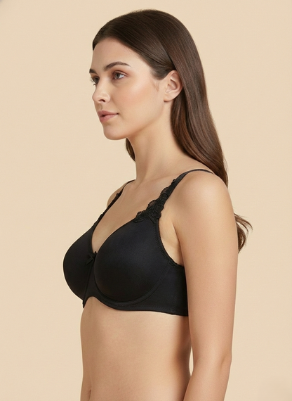 Triumph 150/669 Minimizer 21 Non-Padded Wired Full Figure Bra for Reduced Projection & Firm Support Black