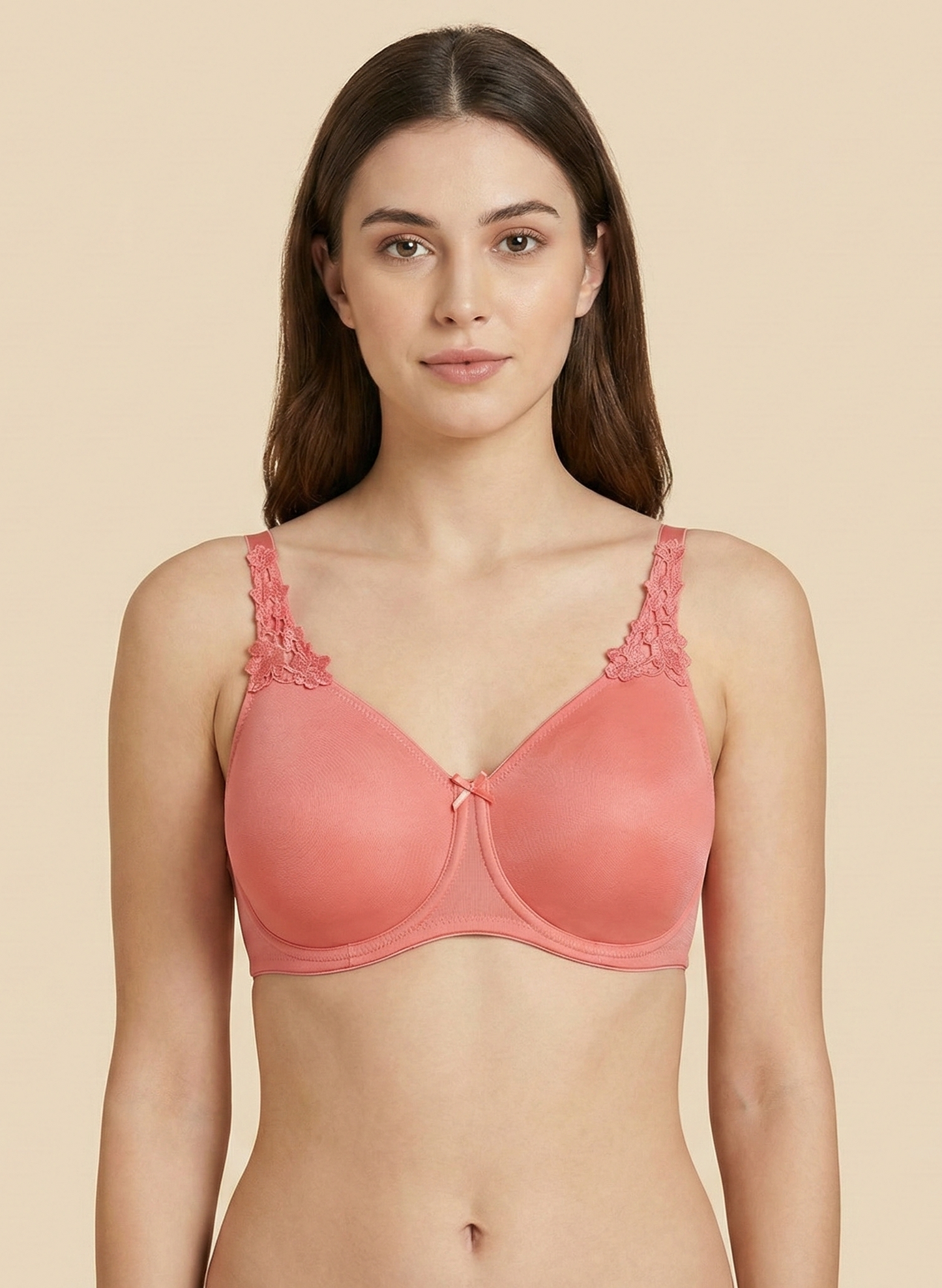 Triumph 150/669 Minimizer 21 Non-Padded Wired Full Figure Bra for Reduced Projection & Firm Support Salmon