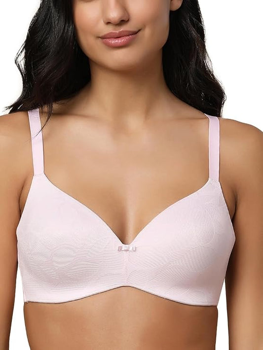 Triumph 110|730 Blossom Spotlight Padded Non Wired Floral Jacquard T-Shirt Bra|730