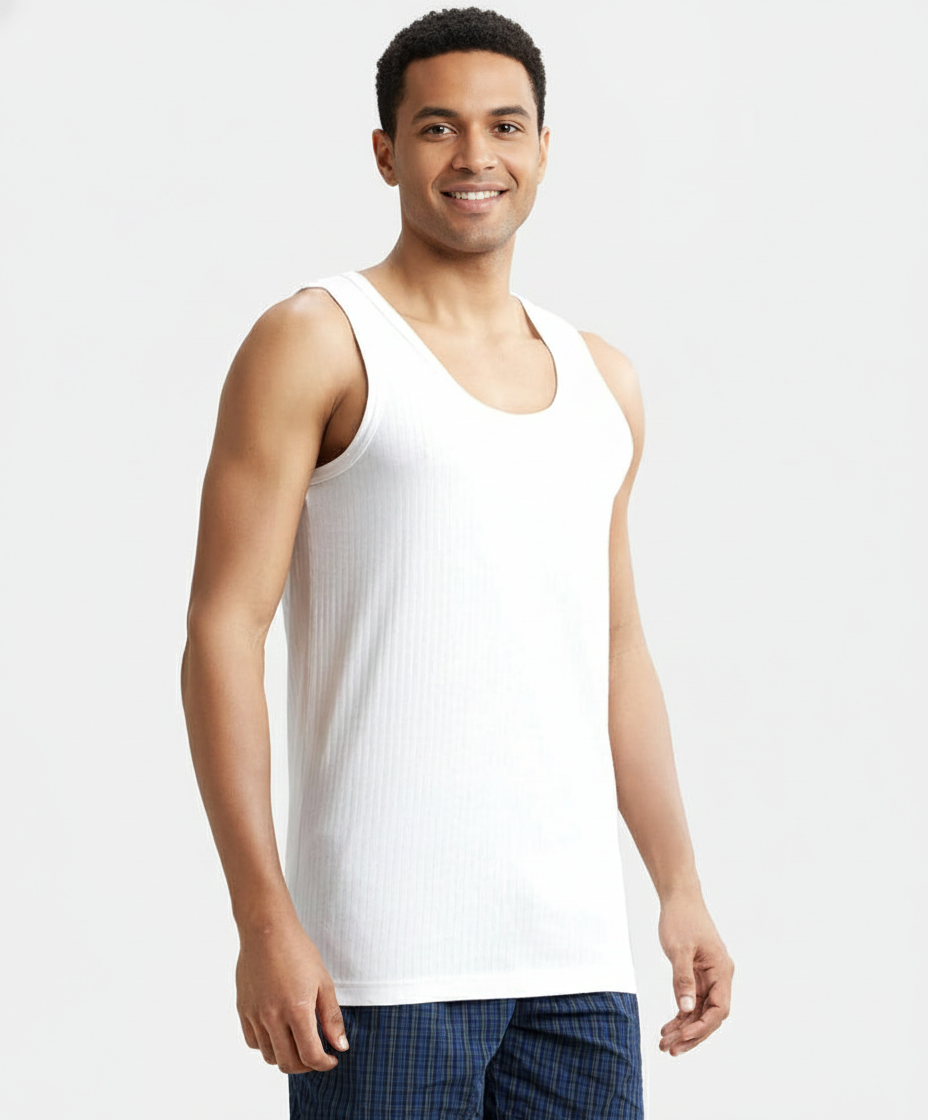 Jockey Men’s Classic Undershirt Vest | Super Combed Cotton Sleeveless Vest | 8816