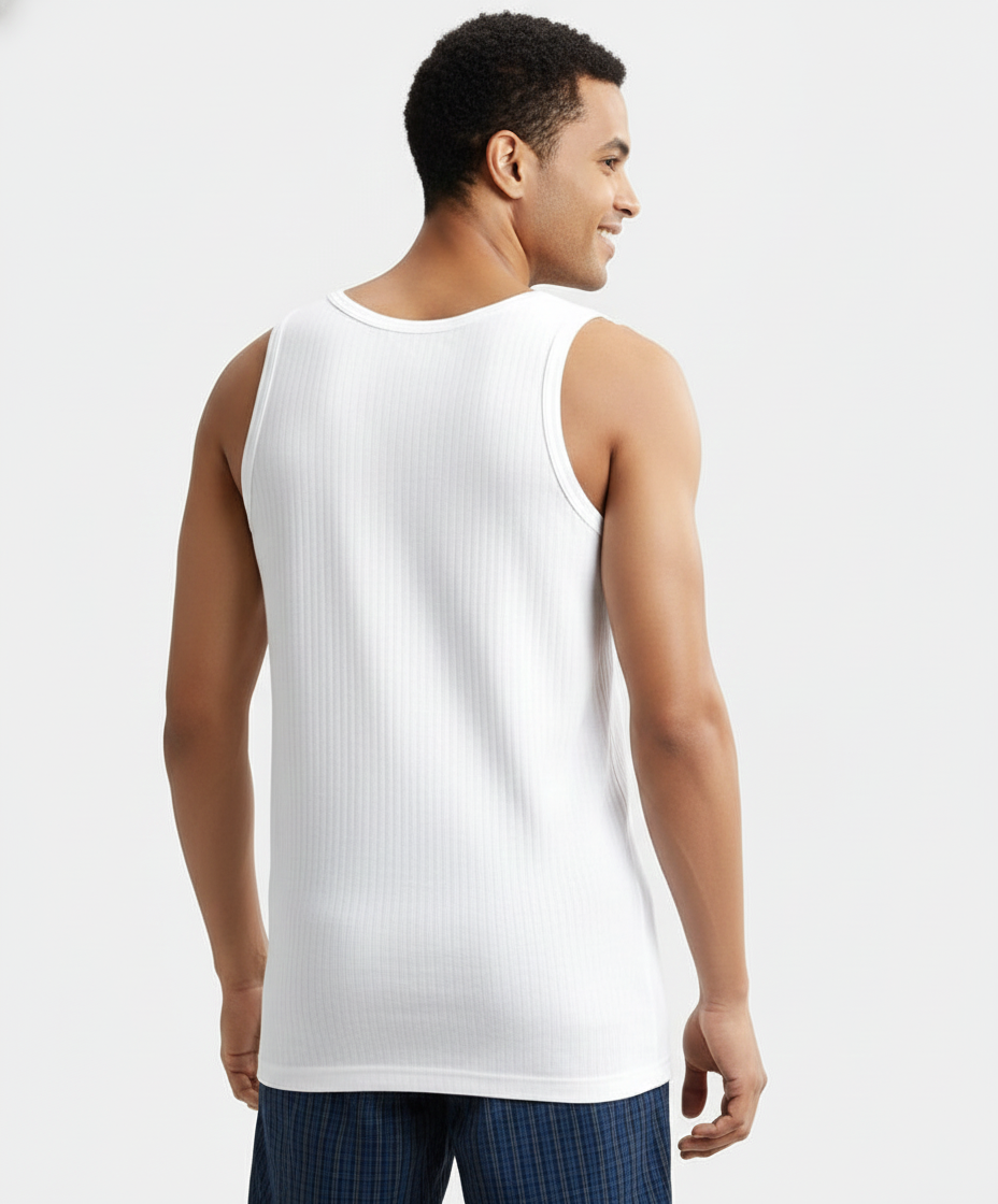 Jockey Men’s Classic Undershirt Vest | Super Combed Cotton Sleeveless Vest | 8816
